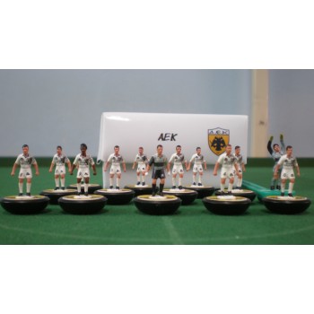 Subbuteo Andrew Table Soccer AEK 1995-1996 away kit  on Lightweight Bases
